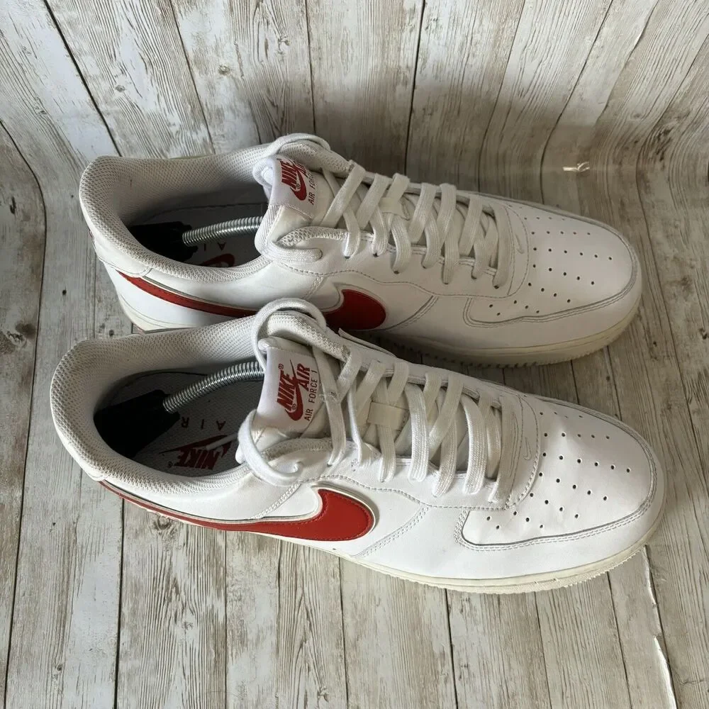 Nike Air Force 1 Low '07 3 Gym Red 2018 Sneakers Low top‎ Men's Size 13